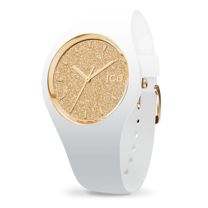 001345_01_3 ICE glitter - White Gold שעון יד לאישה אייס Ice-watch, אחריות יבואן רשמי – תמונה 1