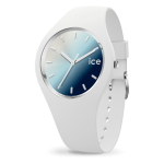 Ice glam bruhed - Marine silver - Medium שעון יד לאישה אייס Ice-watch, אחריות יבואן רשמי