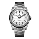 שעון FORMEX ESSENCE  לוח לבן ורצועת מתכת