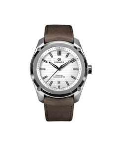 שעון FORMEX ESSENCE  לוח לבן ורצועת עור