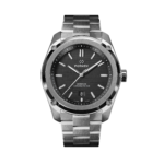 שעון FORMEX ESSENCE  לוח שחור ורצועת מתכת