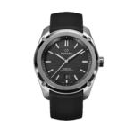 שעון FORMEX ESSENCE  לוח שחור ורצועת עור