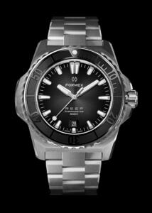 שעון FORMEX REEF 300M COSC  לוח שחור ורצועת מתכת