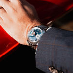 ⁦CHRONOGRAPHE AUTOMATIC שעון יד לגבר אדוקס Edox, אחריות יבואן רשמי⁩ – תמונה ⁦4⁩