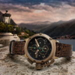 ⁦CHIMERA SAPPHIRE GREEN CHRONO BRONZE 8526 שעון יד לגבר יובוט U-boat, אחריות יבואן רשמי⁩ – תמונה ⁦4⁩