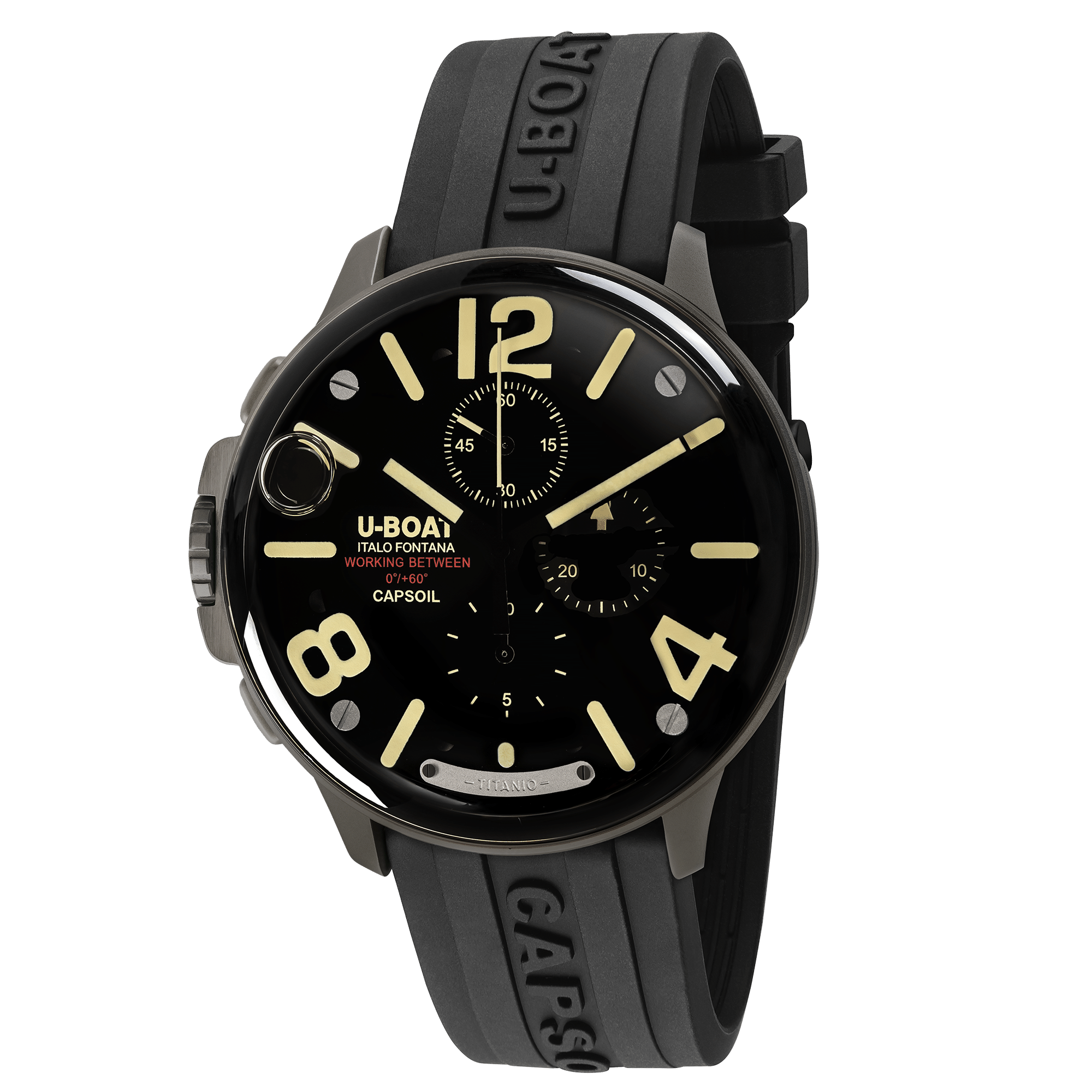 8897-1.png CAPSOIL TITANIO 8895 שעון יד לגבר יובוט U-boat, אחריות יבואן רשמי – תמונה 1