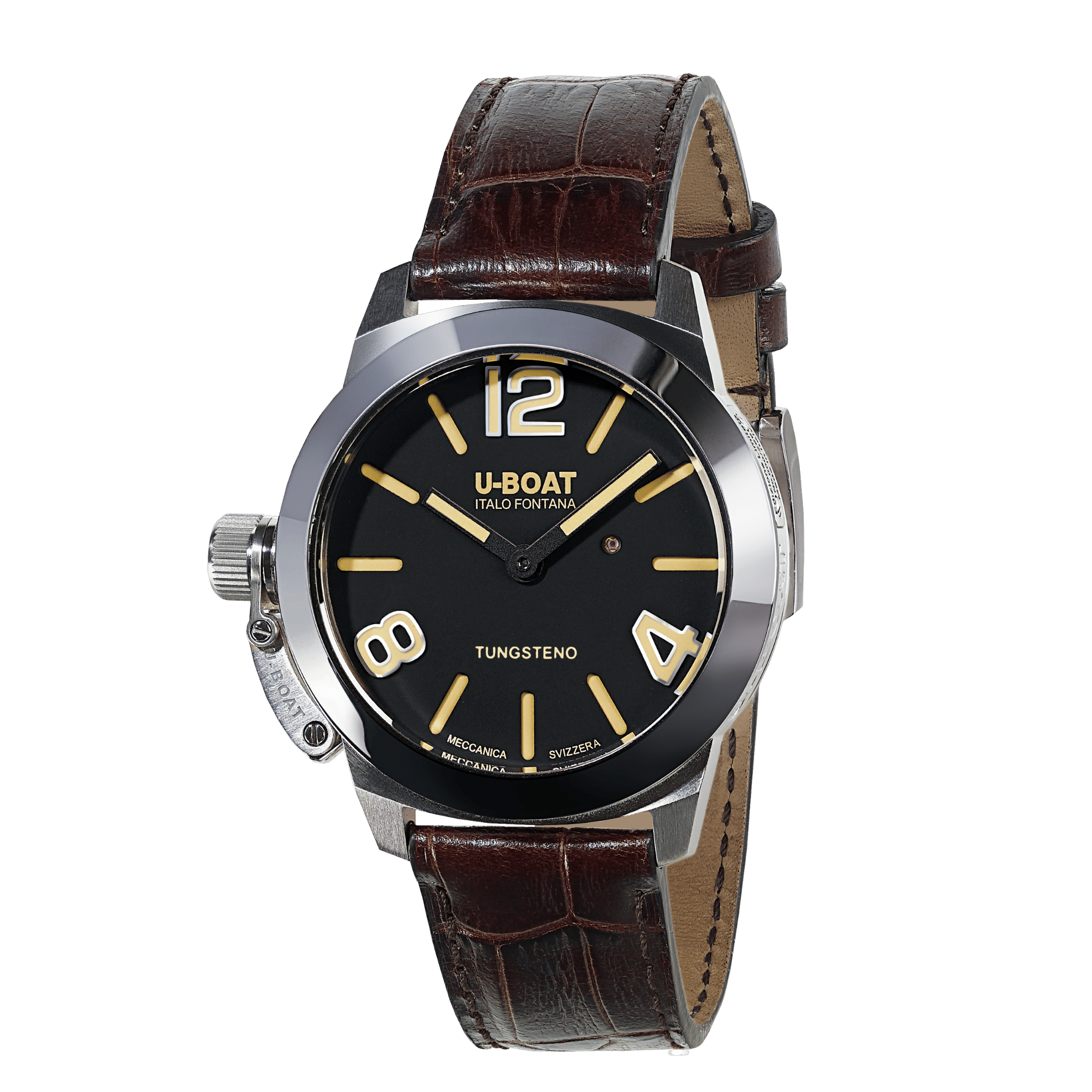 9002-FRONT.png STRATOS 40 BK 9002 שעון יד לגבר יובוט U-boat, אחריות יבואן רשמי – תמונה 1