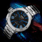 ⁦SOMMERSO BLUE METAL 9014  שעון יד לגבר יובוט U-boat, אחריות יבואן רשמי⁩ – תמונה ⁦4⁩