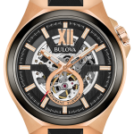GENTS MAQUINA AUTOMATIC BRACELET WATCH 98A177 שעון יד לגבר בולובה Bulova, אחריות יבואן רשמי