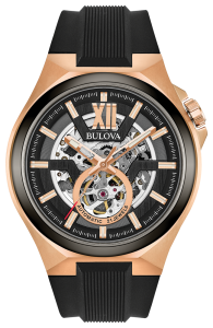 GENTS MAQUINA AUTOMATIC BRACELET WATCH 98A177 שעון יד לגבר בולובה Bulova, אחריות יבואן רשמי