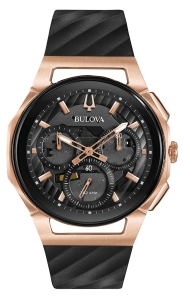 שעון בולובה BULOVA 98A185 GENTS CURV STRAP WATCH שעון יד לגבר בולובה Bulova, אחריות יבואן רשמי