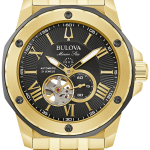 GENTS MARINE STAR AUTOMATIC BRACELET WATCH 98A273 שעון יד לגבר בולובה Bulova, אחריות יבואן רשמי