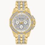 GENTS OCTAVA CRYSTAL MULTIFUNCTION BRACELET WATCH 98C126 שעון יד לגבר בולובה Bulova, אחריות יבואן רשמי