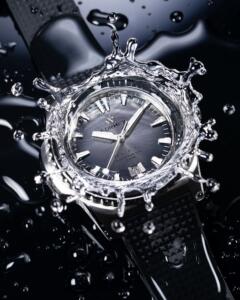 ⁦שעון FORMEX REEF 300M COSC  לוח שחור ורצועת גומי⁩ – תמונה ⁦3⁩