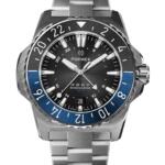 שעון FORMEX REEF GMT 300M COSC  לוח שחור ורצועת מתכת