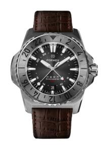 ⁦שעון FORMEX REEF GMT 300M COSC  לוח שחור ורצועת עור או גומי⁩ – תמונה ⁦7⁩