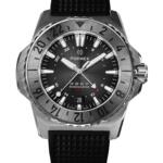 שעון FORMEX REEF GMT 300M COSC  לוח שחור ורצועת עור או גומי