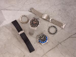 ⁦שעון FORMEX REEF GMT 300M COSC  לוח שחור ורצועת מתכת⁩ – תמונה ⁦11⁩