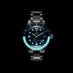 ⁦NAVYGRAF MARINE NATIONALE GMT עמיד במים 500 מטר שעון יד לגבר לי ימה Yema, אחריות יבואן רשמי⁩ – תמונה ⁦2⁩