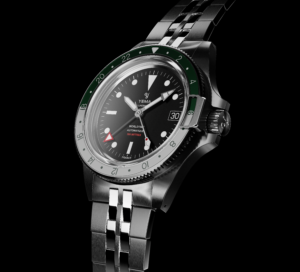 ⁦SUPERMAN 500 GMT שעון יד לגבר לי ימה Yema, אחריות יבואן רשמי⁩ – תמונה ⁦3⁩