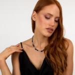 ⁦שרשרת לאישה עם קריסטלים קרל לגרפלד Karl Lagerfeld KLAYC03 אחריות יבואן רשמי⁩ – תמונה ⁦3⁩