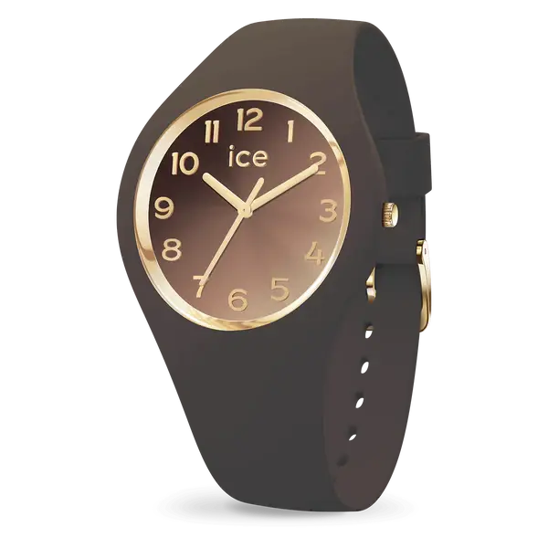 024986-ice-sunset-dark-chocolate-s37-3h-01 Ice sunset - Dark -chocolate - S37 - 3H שעון יד לאישה אייס Ice-watch, אחריות יבואן רשמי – תמונה 1