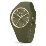 Ice champagne - Olive green - M40 - 3H שעון יד לאישה אייס Ice-watch, אחריות יבואן רשמי