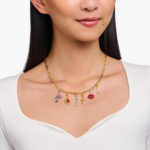 ⁦Thomas Sabo תליון צ'ארם מצופה זהב בעיצוב ורד 2077-413-39⁩ – תמונה ⁦2⁩