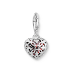 ⁦Thomas Sabo תליון צ'ארם מכסף עם אבן אדומה בצורת לב 2094-699-10⁩ – תמונה ⁦2⁩