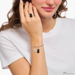 ⁦Thomas Sabo תליון צ'ארם מכסף דובוני זהב בשחור 2194-017-11⁩ – תמונה ⁦4⁩