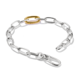 ⁦Thomas Sabo C1204-413-7  מכסף  (Connect link) צמיד צ'ארמס דו-גוני עם חוליית חיבור⁩ – תמונה ⁦2⁩