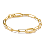 Thomas Sabo C1205-413-39 צמיד צ'ארמס לולאות עם חוליית חיבור מכסף מצופה זהב 18 קראט
