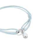 ⁦Thomas Sabo C1210-001-17 צמיד טקסטיל תכלת עם חוליית חיבור מכסף⁩ – תמונה ⁦2⁩