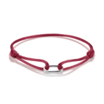 Thomas Sabo C1210-001-50 צמיד טקסטיל אדום עם חוליית חיבור מכסף