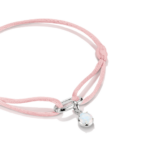 ⁦Thomas Sabo C1210-001-9 צמיד טקסטיל ורוד עם חוליית חיבור מכסף⁩ – תמונה ⁦2⁩