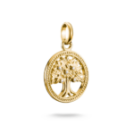 Thomas Sabo CC1262-414-14 תליון צ'ארם עץ האהבה עם אבנים מצופה זהב