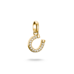 Thomas Sabo CC1280-414-14 תליון צ'ארם פרסה עם אבנים מצופה זהב