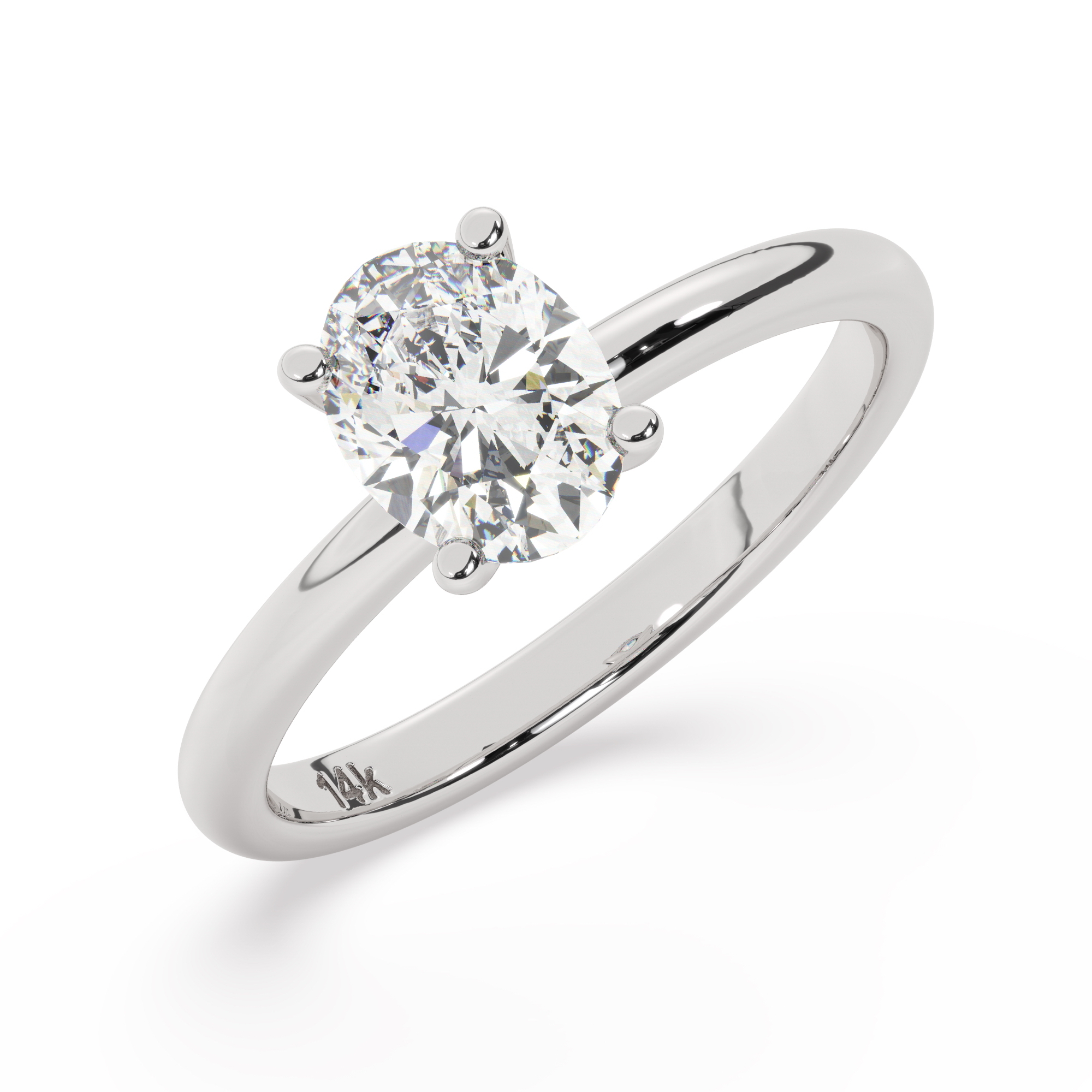 166870-ring-default-collection-white-gold-.jpg מבצע מיוחד טבעת אירוסין סוליטר דגם 50016 כסף מצופה זהב לבן במרכז אבן מעבדה מוסונייט במשקל כולל של 1.50 קראט בחיתוך אובל עם תעודה גמולוגית בינלאומית GRA – תמונה 1