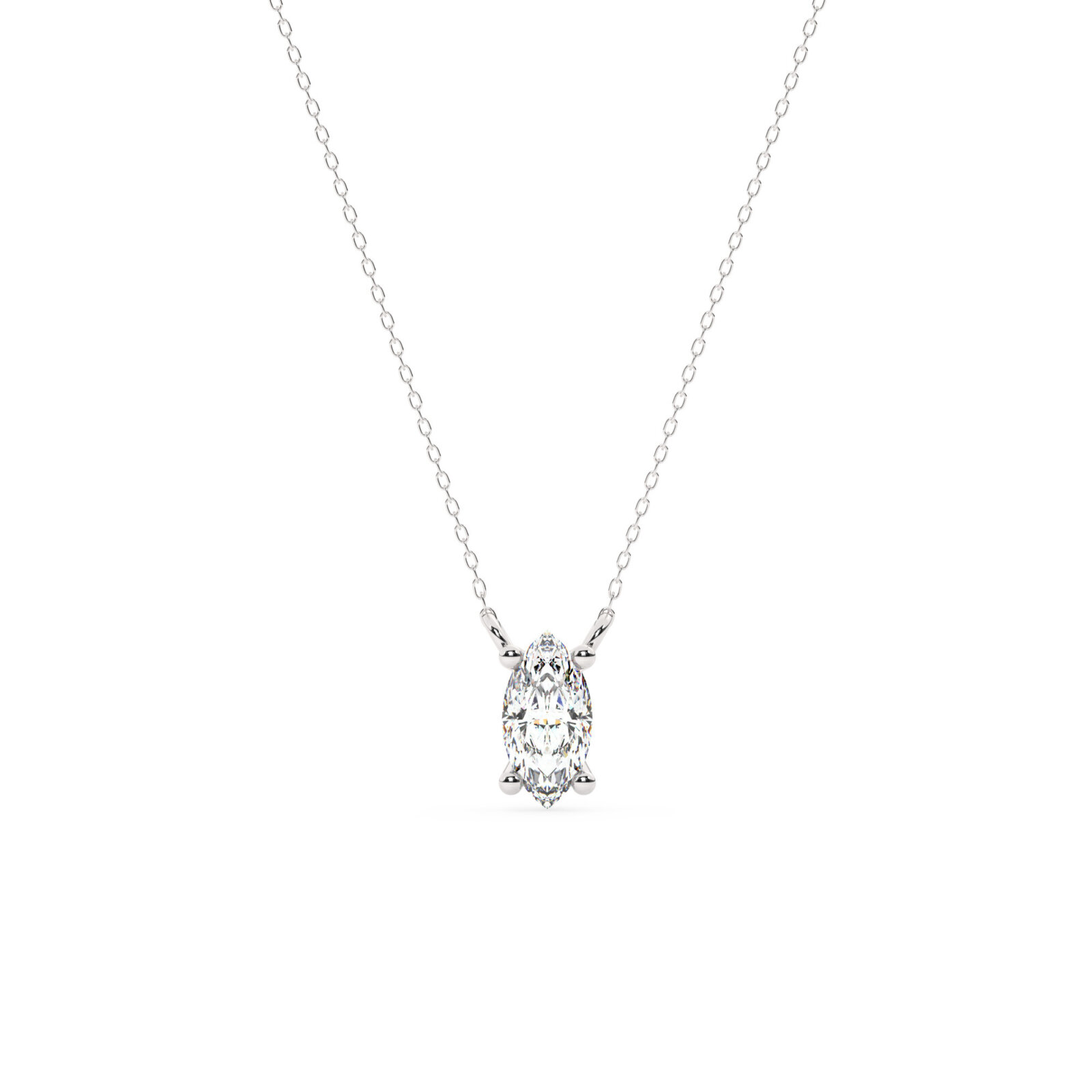 169291-pendant-default-collection-white-gold-.jpg מבצע מיוחד תליון סוליטר עם שרשרת דקה דגם 50080 כסף מצופה זהב לבן במרכז אבן מעבדה מוסונייט במשקל כולל של 2 קראט בחיתוך מרקיזה עם תעודה גמולוגית בינלאומית GRA – תמונה 1
