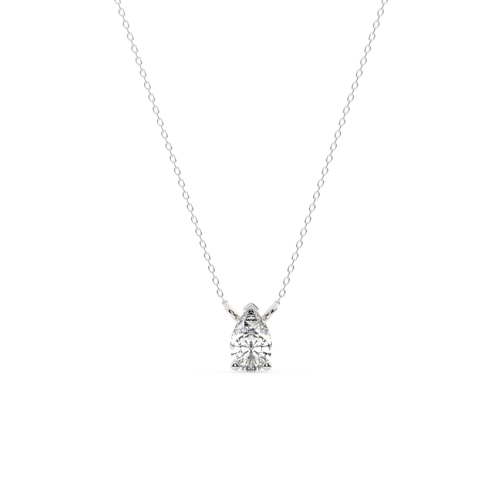 169603-pendant-default-collection-white-gold-.jpg מבצע מיוחד תליון סוליטר עם שרשרת דקה דגם 50080 כסף מצופה זהב לבן במרכז אבן מעבדה מוסונייט במשקל כולל של 1.25 קראט בחיתוך טיפה עם תעודה גמולוגית בינלאומית GRA – תמונה 1