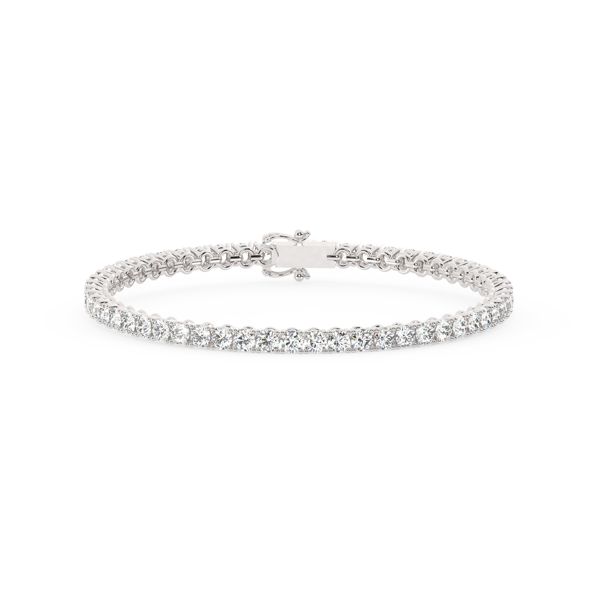 204502-bracelet-default-collection-white-gold-.jpg מבצע מיוחד צמיד טניס ארבע שיניים קולקציה 2 אורך 16 סמ כסף מצופה זהב לבן משובץ אבני מעבדה מוסונייט במשקל כולל של 4.41 קראט עם תעודה גמולוגית – תמונה 1