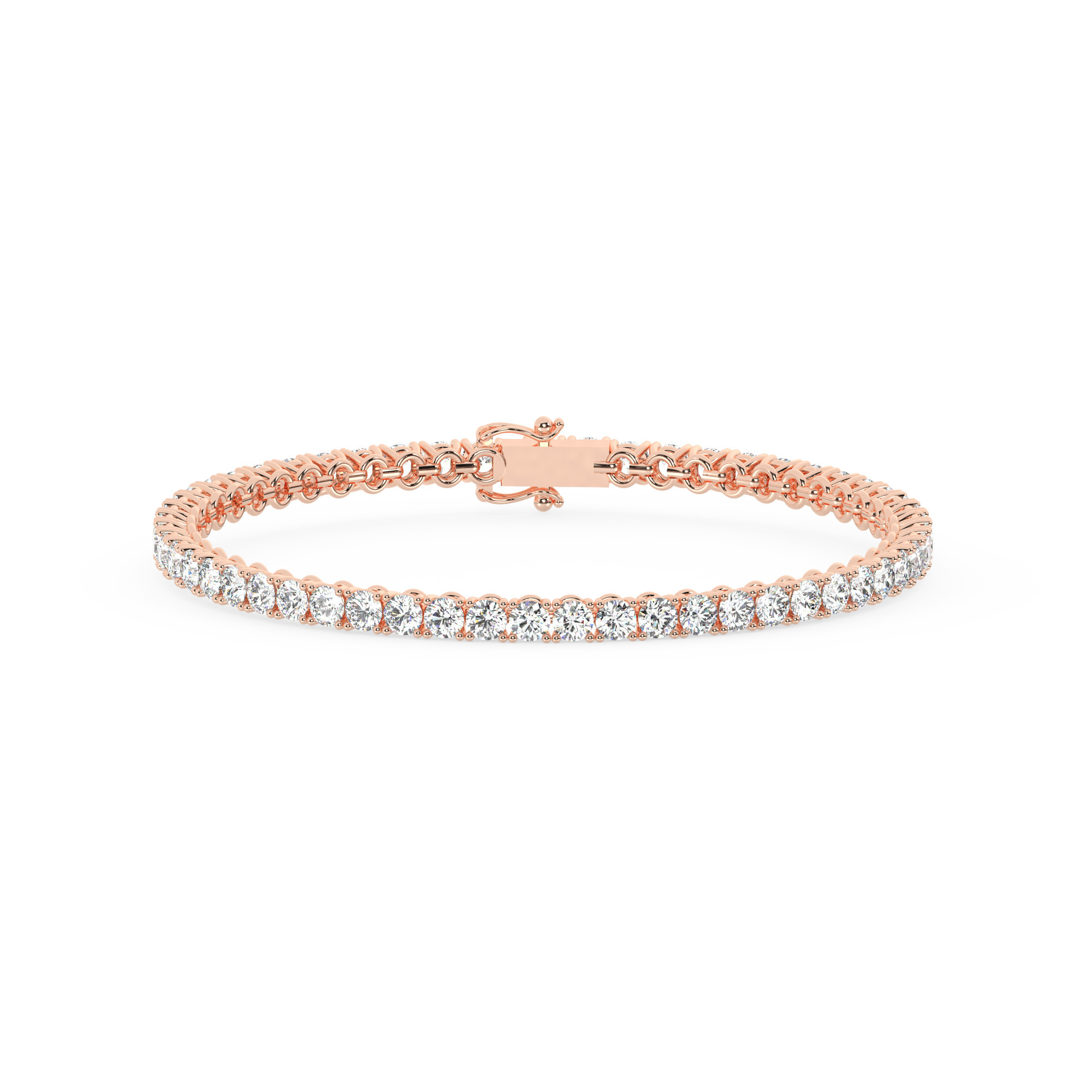 204504-bracelet-default-collection-rose-gold-.jpg מבצע מיוחד צמיד טניס ארבע שיניים קולקציה 2 אורך 16 סמ כסף מצופה זהב אדום רוזגולד משובץ אבני מעבדה מוסונייט במשקל כולל של 4.41 קראט עם תעודה גמולוגית – תמונה 1