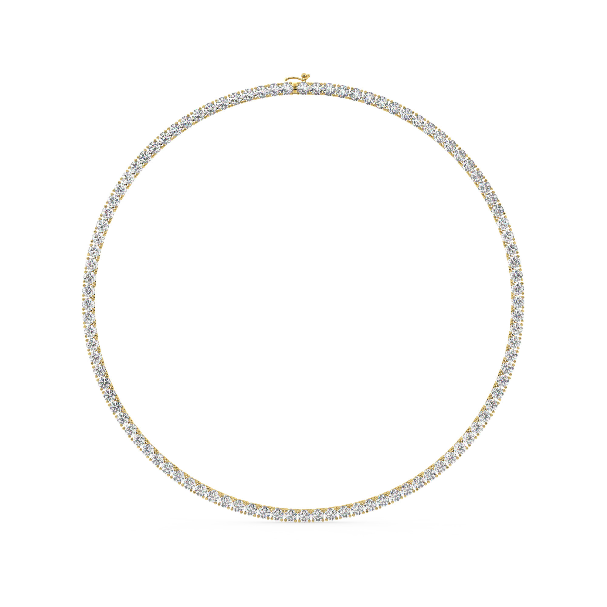 204536-necklace-default-collection-yellow-gold-.jpg מבצע מיוחד שרשרת טניס 4 שיניים דגם 50146 אורך 40 סמ כסף מצופה זהב צהוב משובצת אבני מעבדה מוסונייט במשקל כולל של 20.90 קראט עם תעודה גמולוגית – תמונה 1