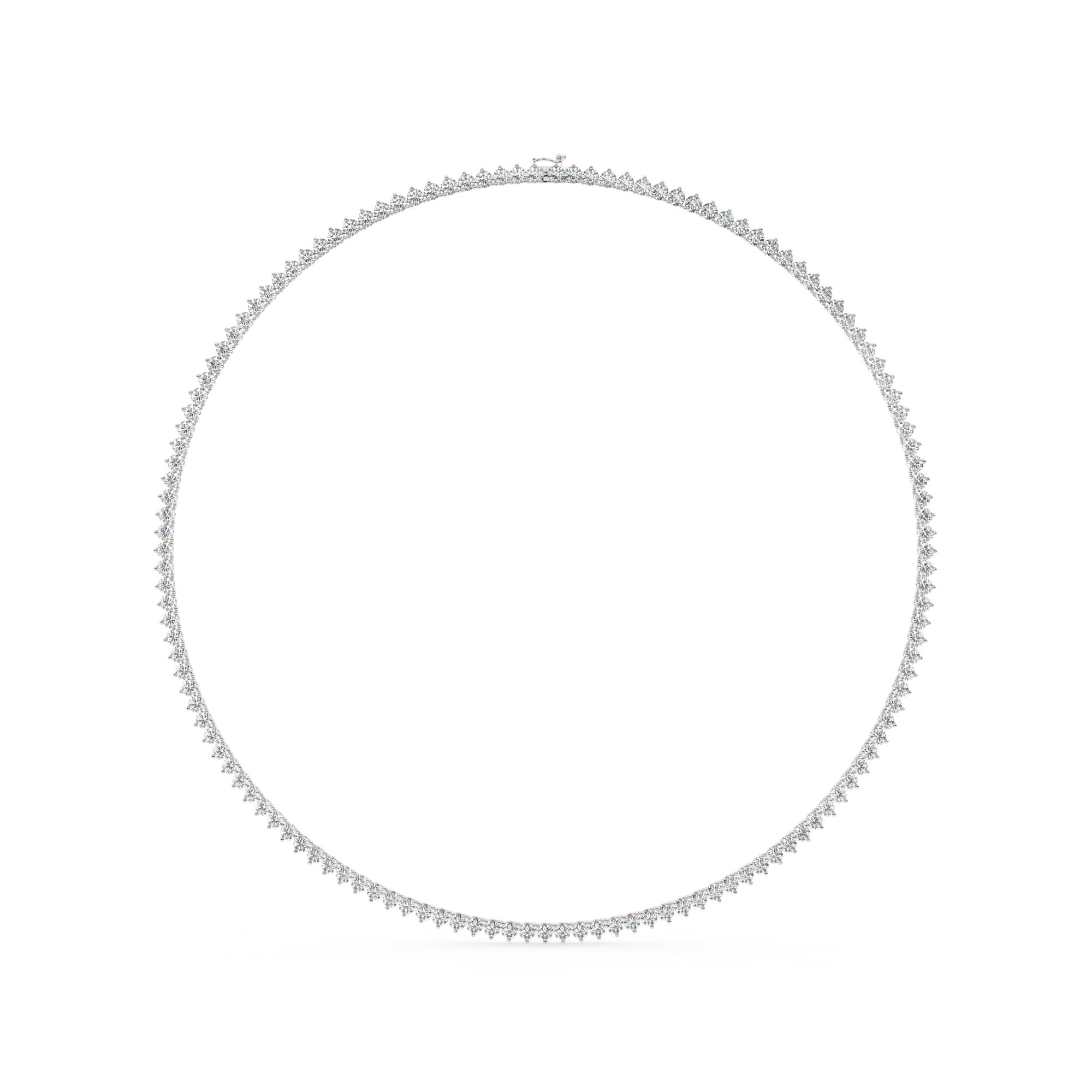 204538-necklace-default-collection-white-gold-.jpg מבצע מיוחד שרשרת טניס 3 שיניים דגם 50147 אורך 40 סמ כסף מצופה זהב לבן משובצת אבני מעבדה מוסונייט במשקל כולל של 9.24 קראט עם תעודה גמולוגית – תמונה 1