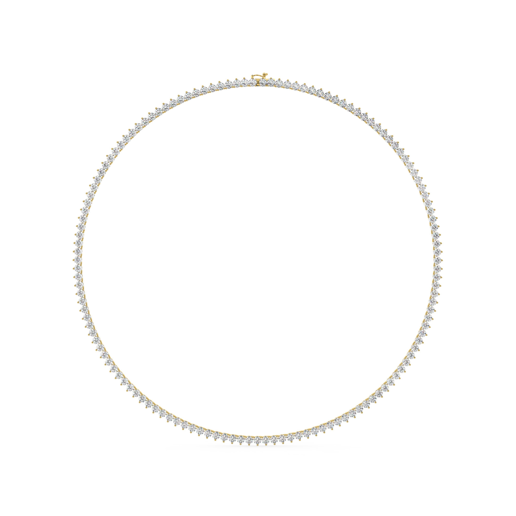 204539-necklace-default-collection-yellow-gold-.jpg מבצע מיוחד שרשרת טניס 3 שיניים דגם 50147 אורך 40 סמ כסף מצופה זהב צהוב משובצת אבני מעבדה מוסונייט במשקל כולל של 9.24 קראט עם תעודה גמולוגית – תמונה 1
