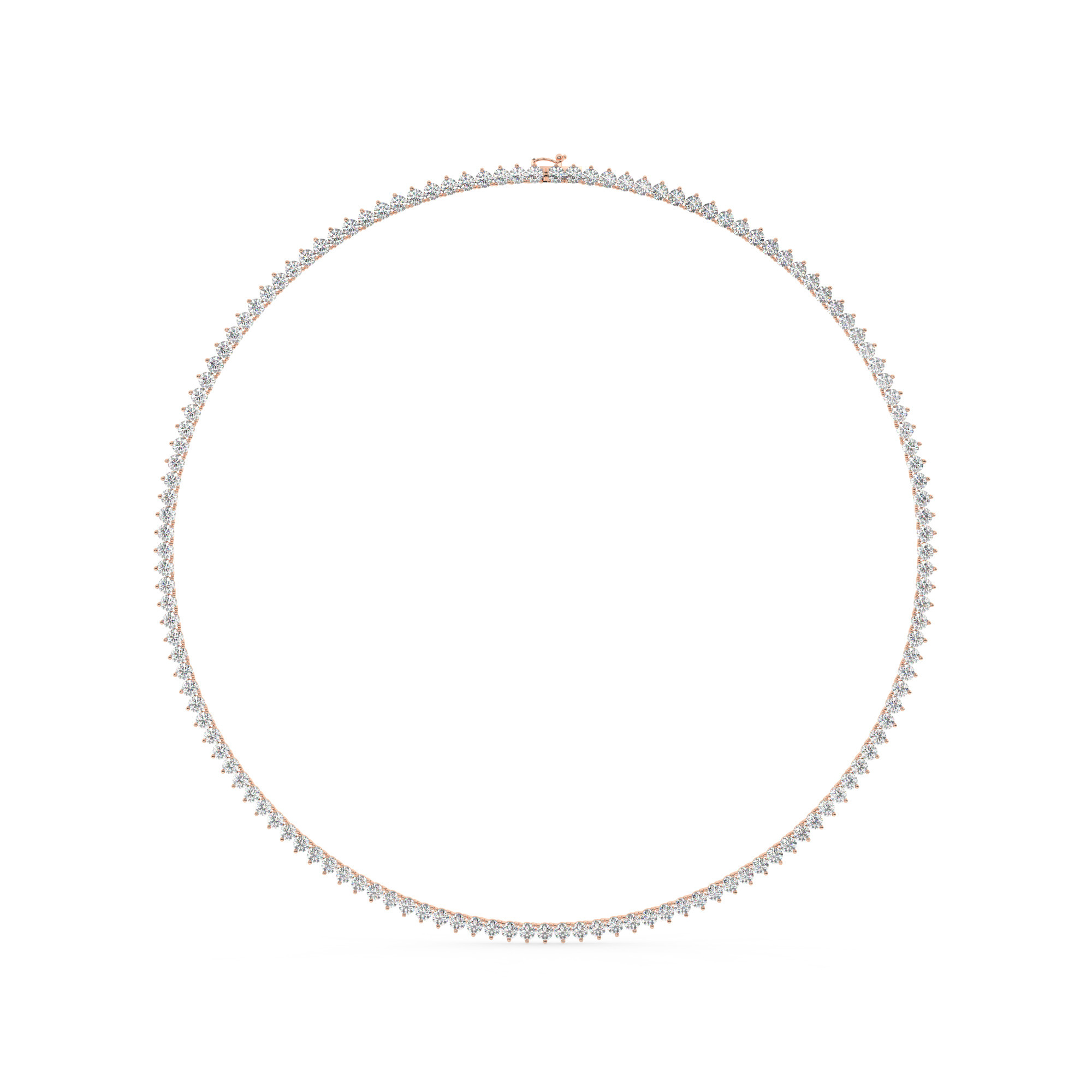 204540-necklace-default-collection-rose-gold-.jpg מבצע מיוחד שרשרת טניס 3 שיניים דגם 50147 אורך 40 סמ כסף מצופה זהב אדום רוזגולד משובצת אבני מעבדה מוסונייט במשקל כולל של 9.24 קראט עם תעודה גמולוגית – תמונה 1