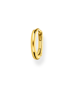 Thomas Sabo CR656-413-39 , עגיל חישוק בודד עשוי כסף קלאסי מצופה זהב