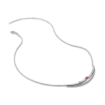 ⁦Thomas Sabo KE2330-166-7 ,שרשרת חצי-פורם מכסף עם אבן זירקוניה אדומה⁩ – תמונה ⁦2⁩
