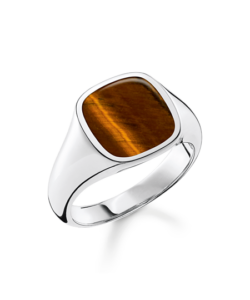 Thomas Sabo TR2332-045-2 , טבעת קלאסית עין הנמר