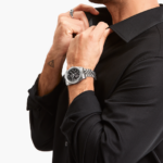 ⁦Thomas Sabo WA0409-201-203 שעון אוטומטי בכסף בקוטר 41 מ"מ עם לוח שחור⁩ – תמונה ⁦4⁩